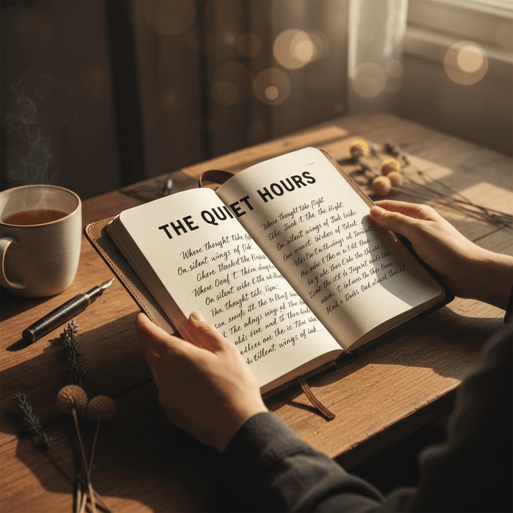 Journal with pen for personal reflection